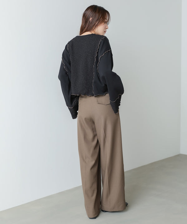 ツータックパンツ