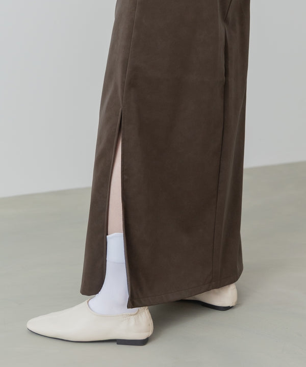 フェイクスエードスカート