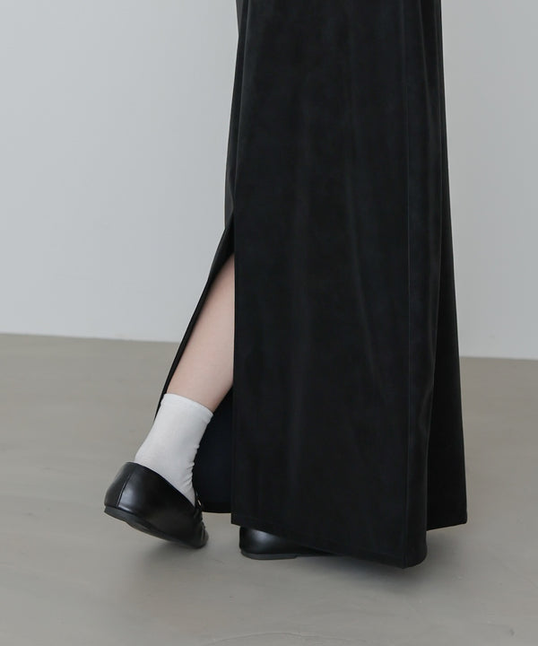 フェイクスエードスカート