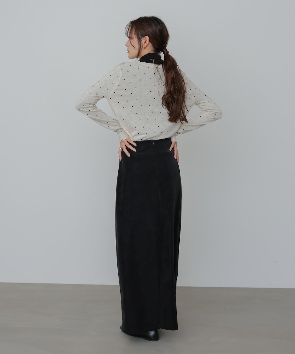 フェイクスエードスカート