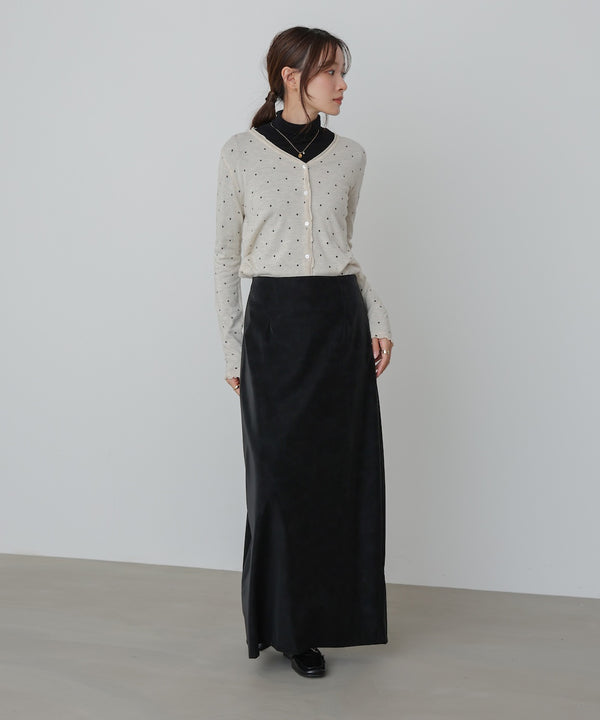 フェイクスエードスカート