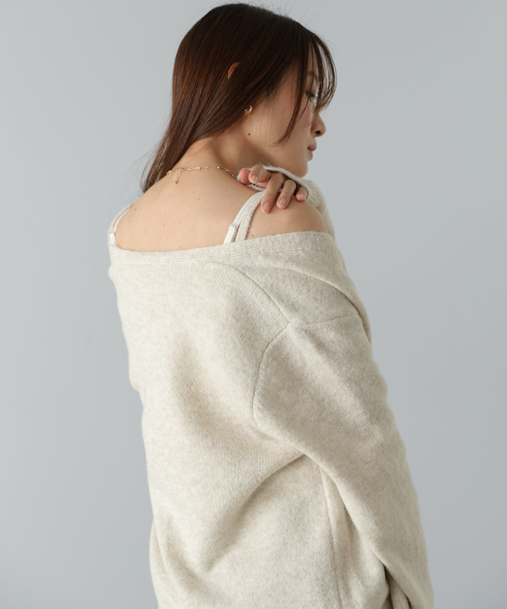 ニットレースキャミ＋ニットカーディガン