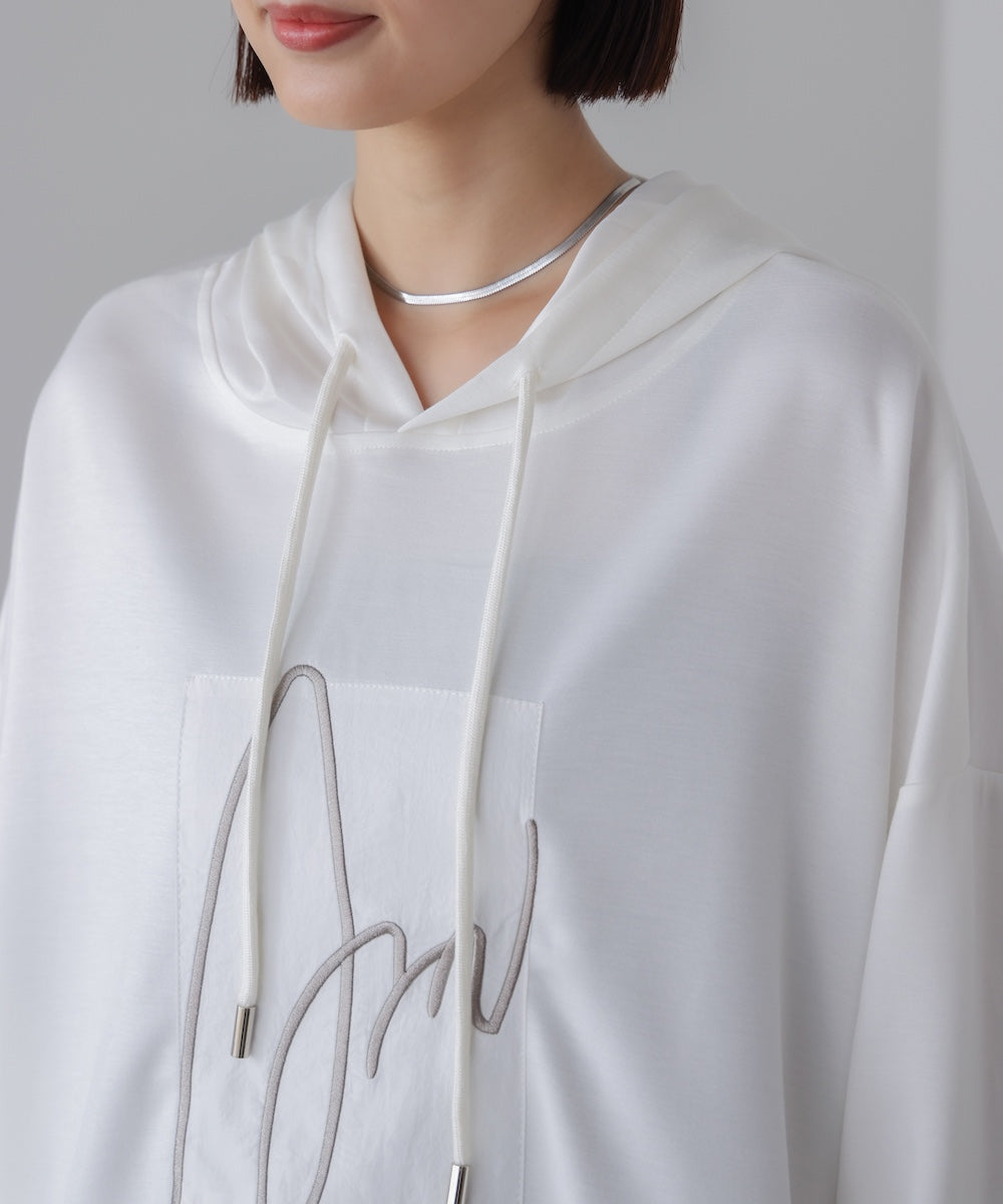 Dim Moire クロスモチーフ パーカー Dim Moire クロスモチーフ パーカー Dim Moire クロスモチーフ