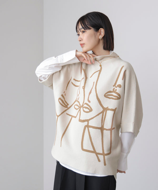 フェイスアートニット