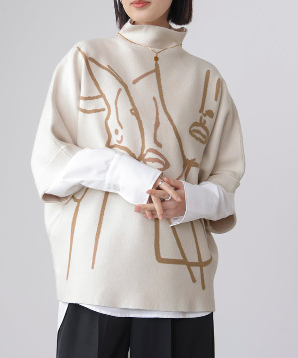 フェイスアートニット