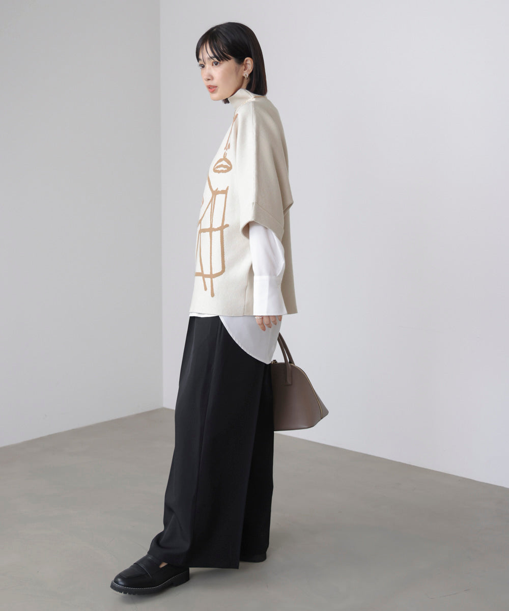 フェイスアートニット