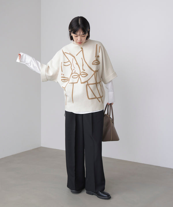 フェイスアートニット