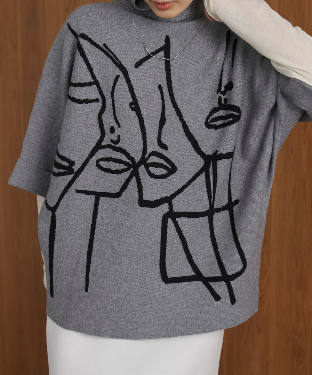 フェイスアートニット