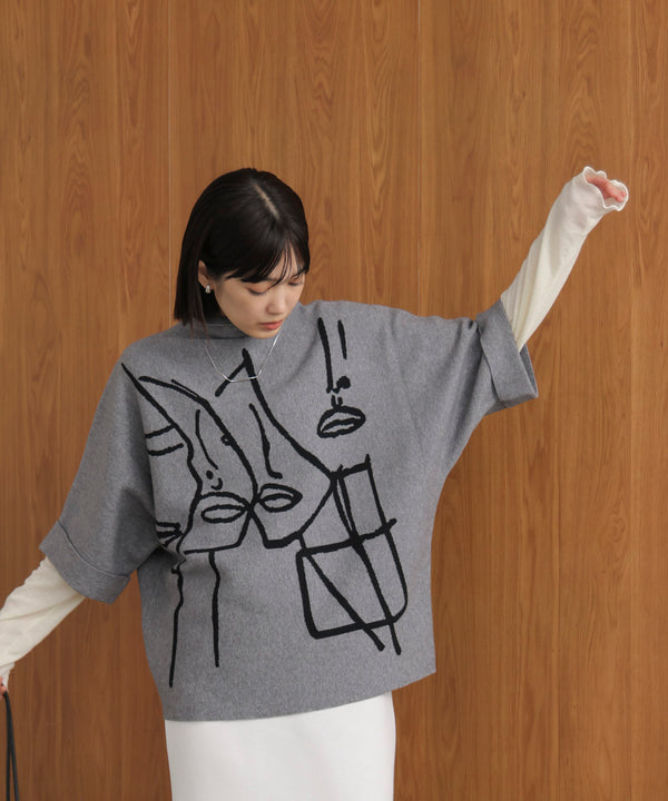 フェイスアートニット