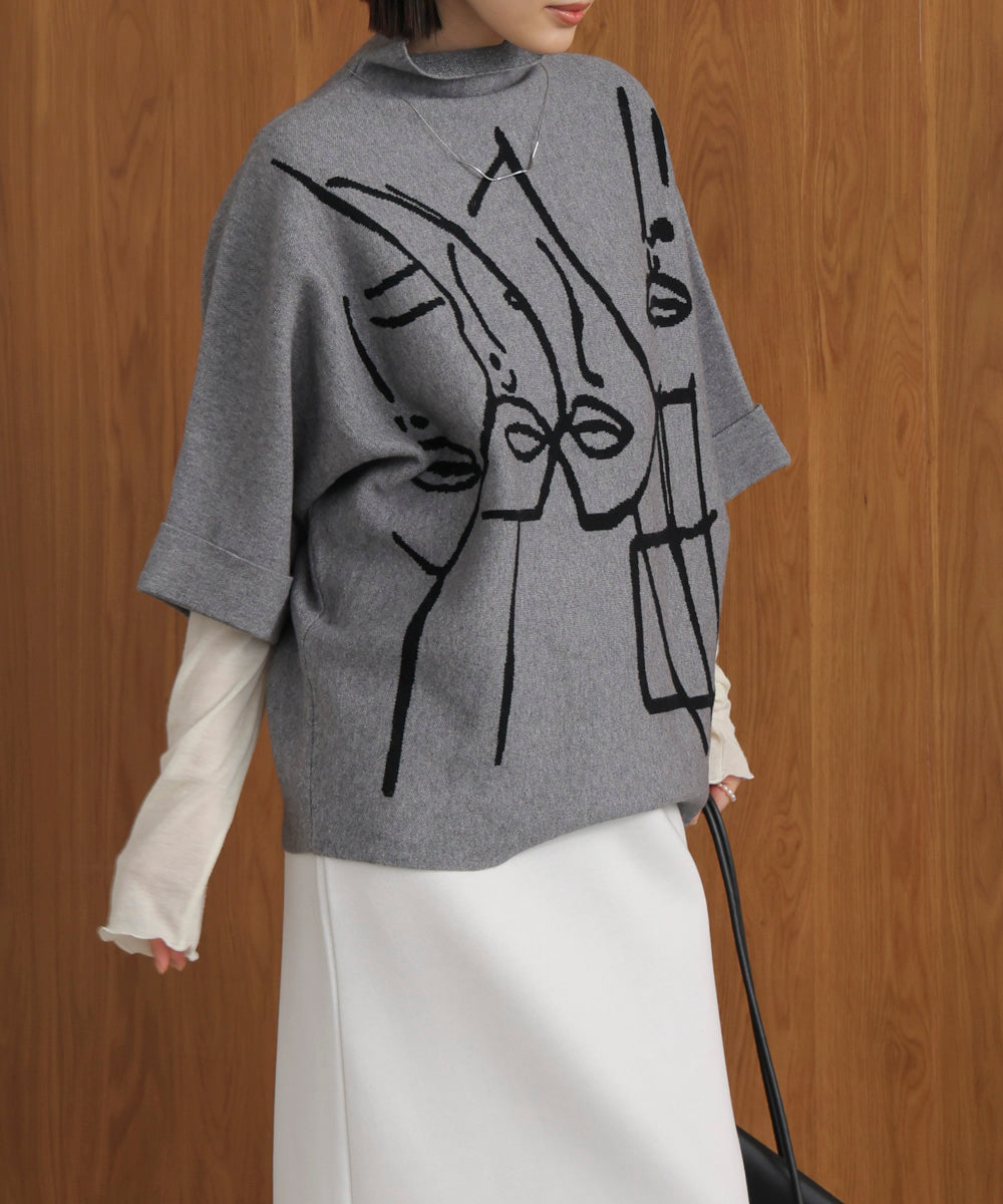 フェイスアートニット