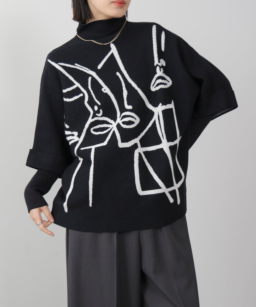 フェイスアートニット