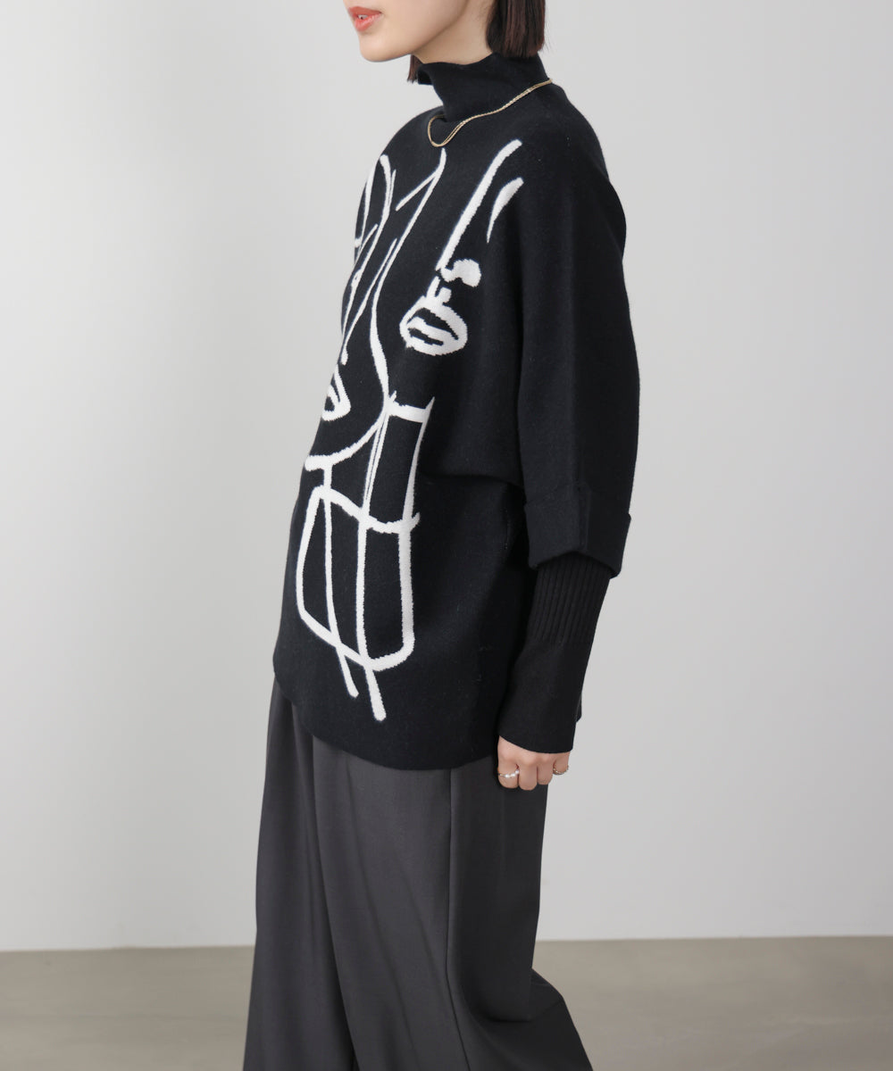 フェイスアートニット