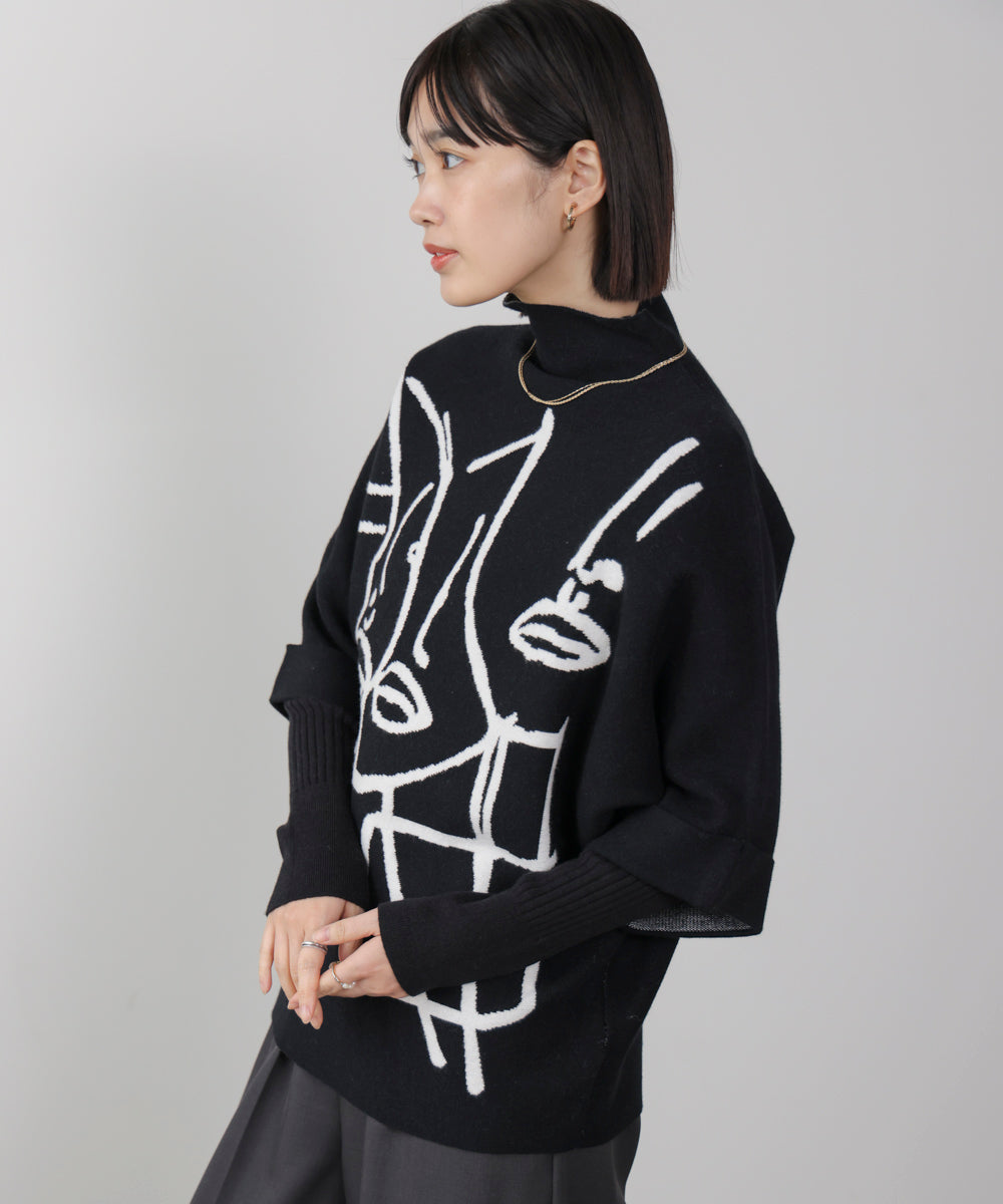 フェイスアートニット