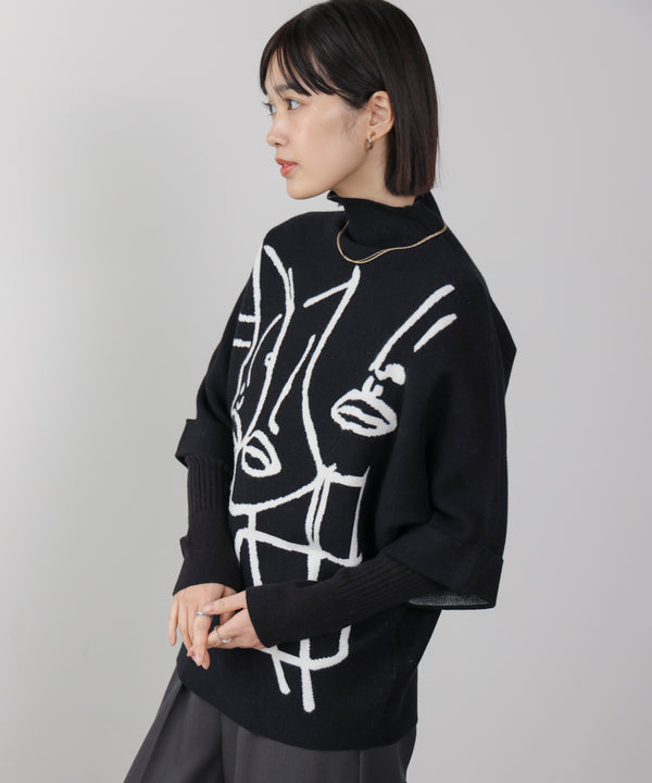 フェイスアートニット