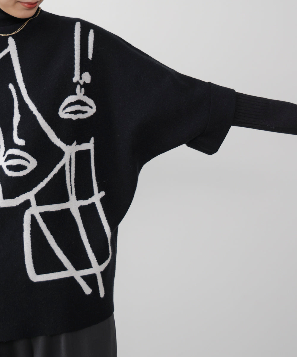 フェイスアートニット