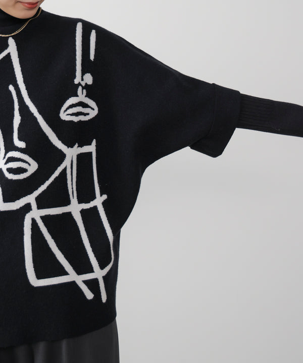 フェイスアートニット