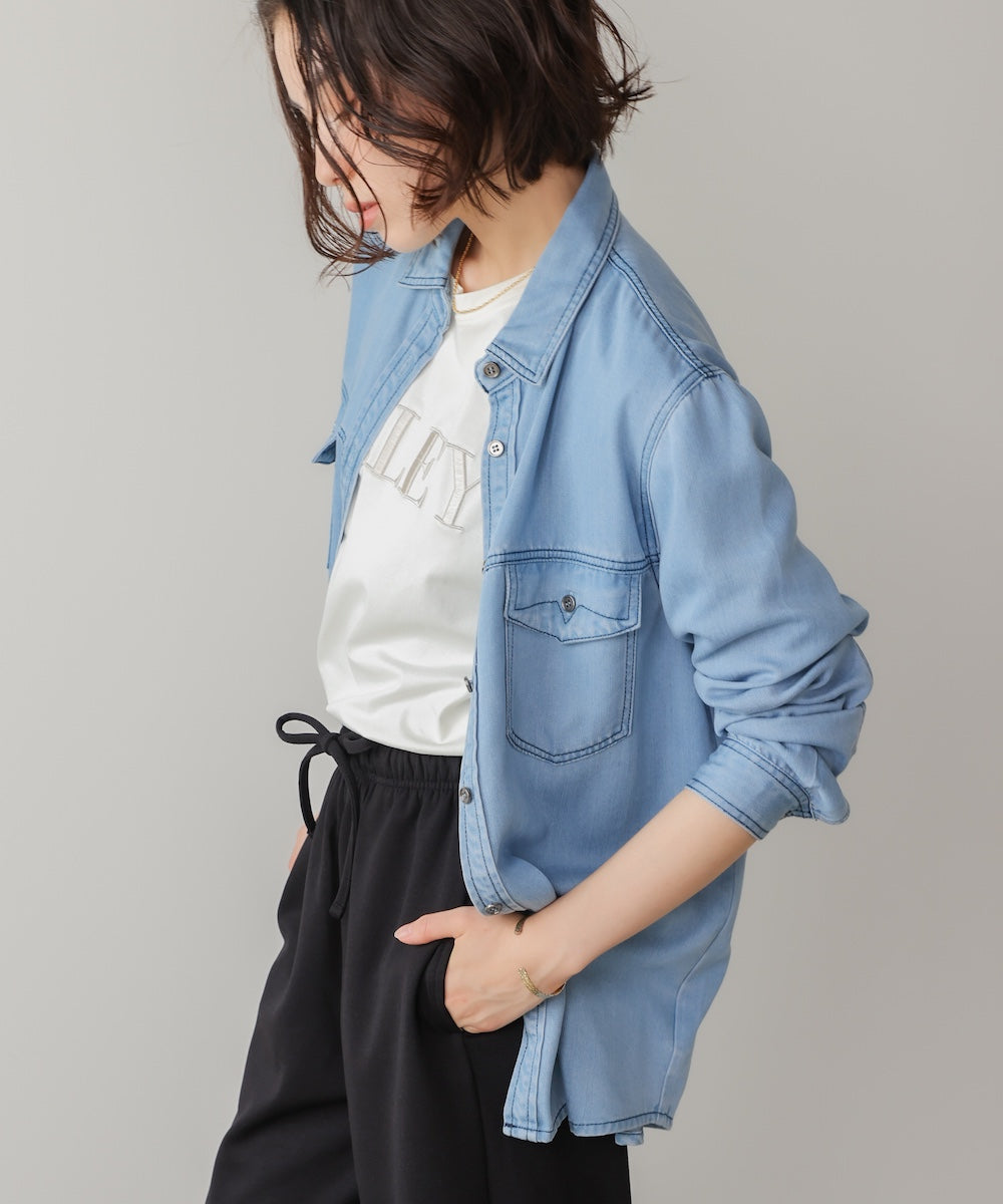 ベーシックデニムシャツ［9/12発送予定］