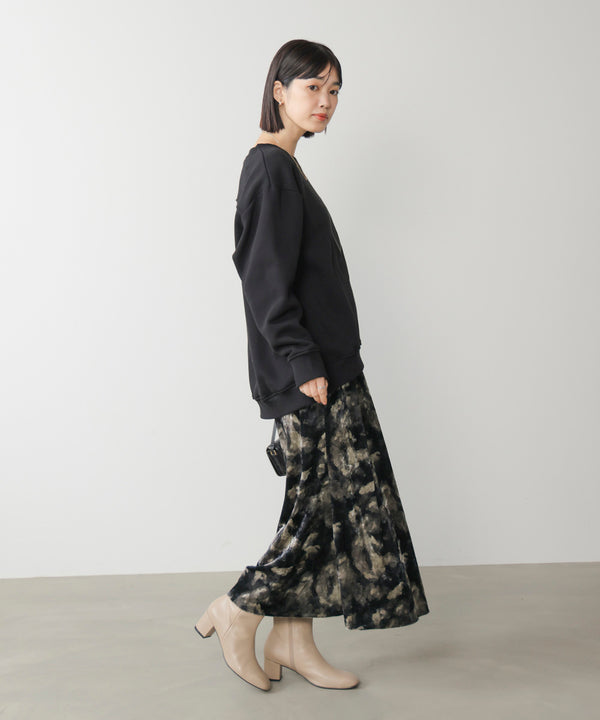 ベロアニュアンス柄スカート