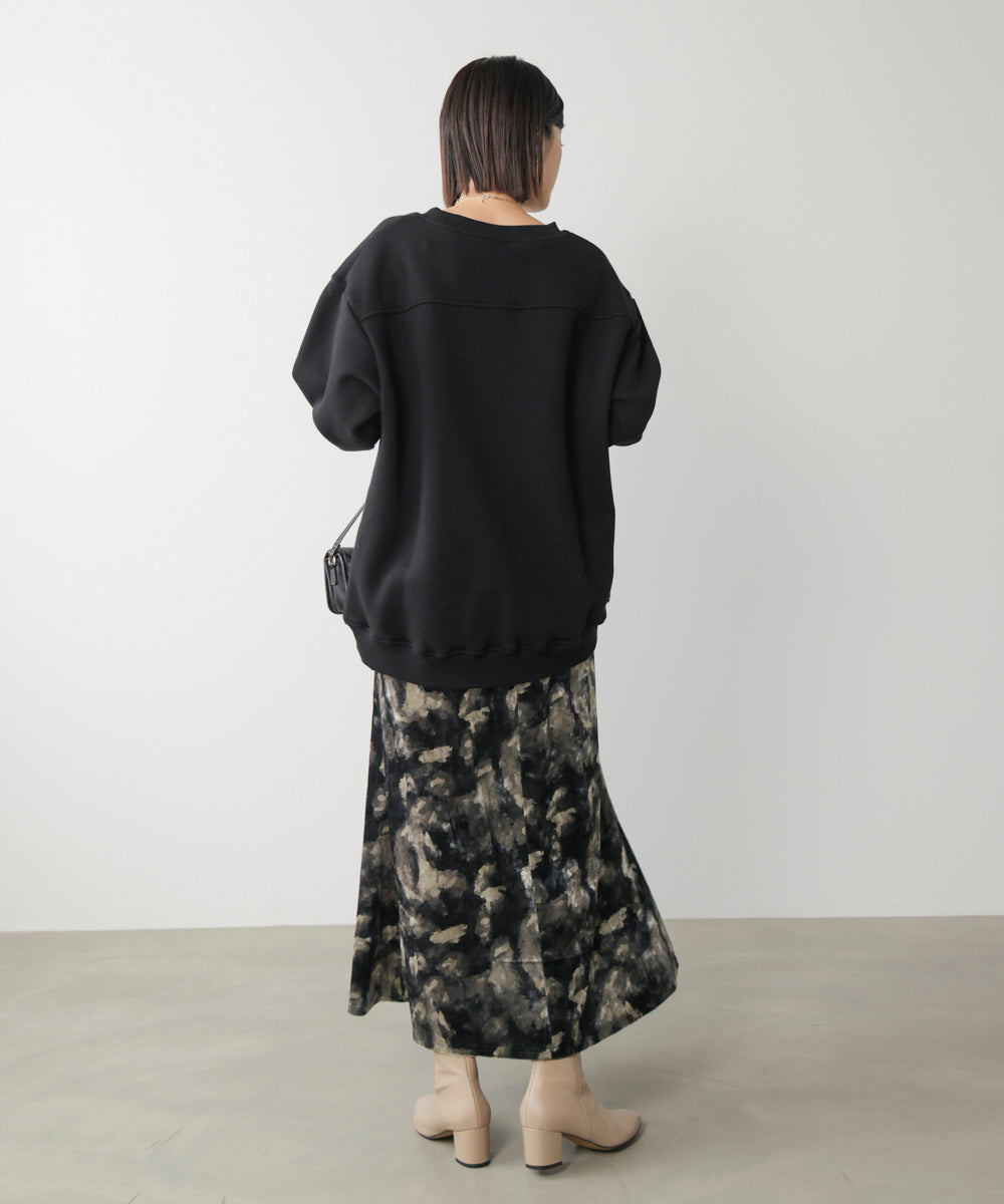 ベロアニュアンス柄スカート