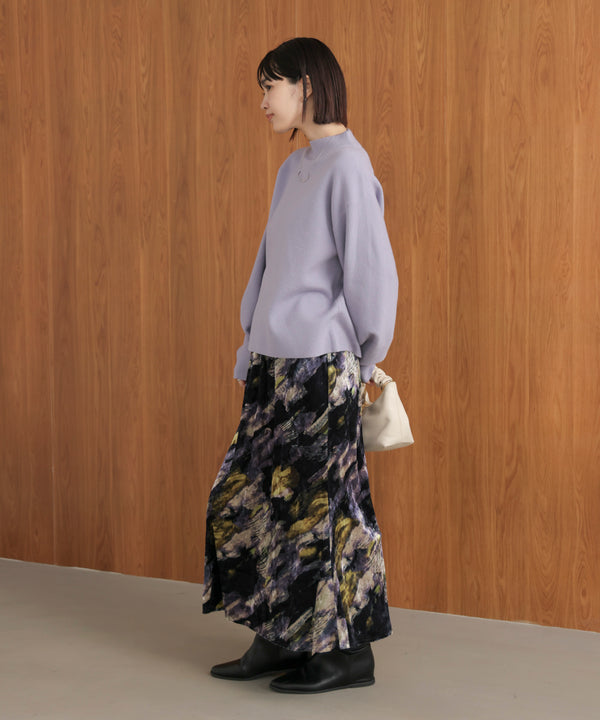 ベロアニュアンス柄スカート