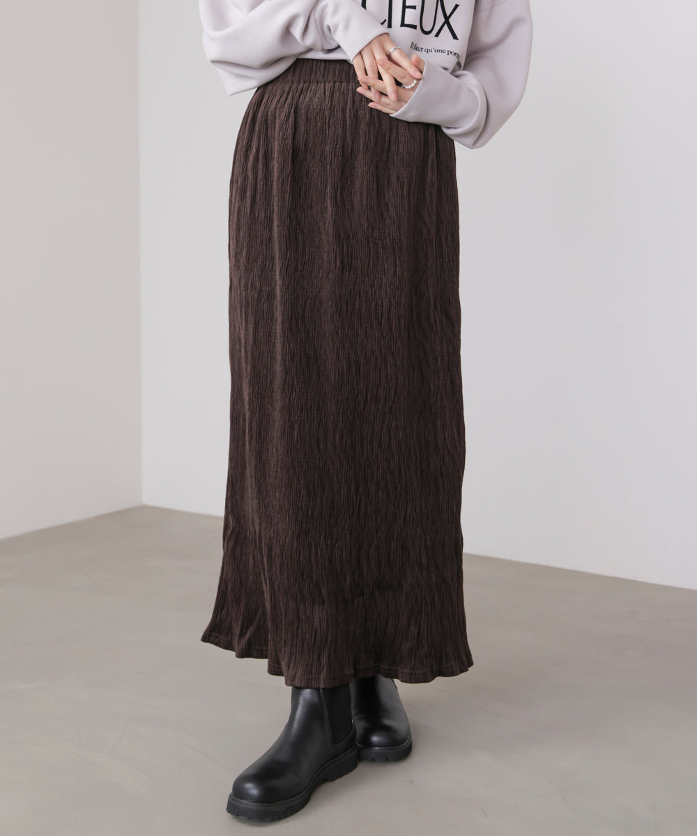 クラッシュベロアナロースカート