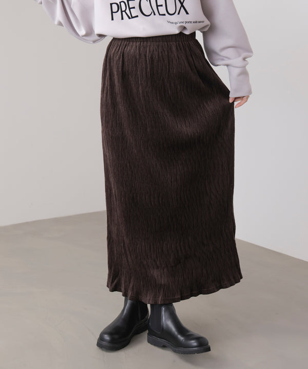 クラッシュベロアナロースカート