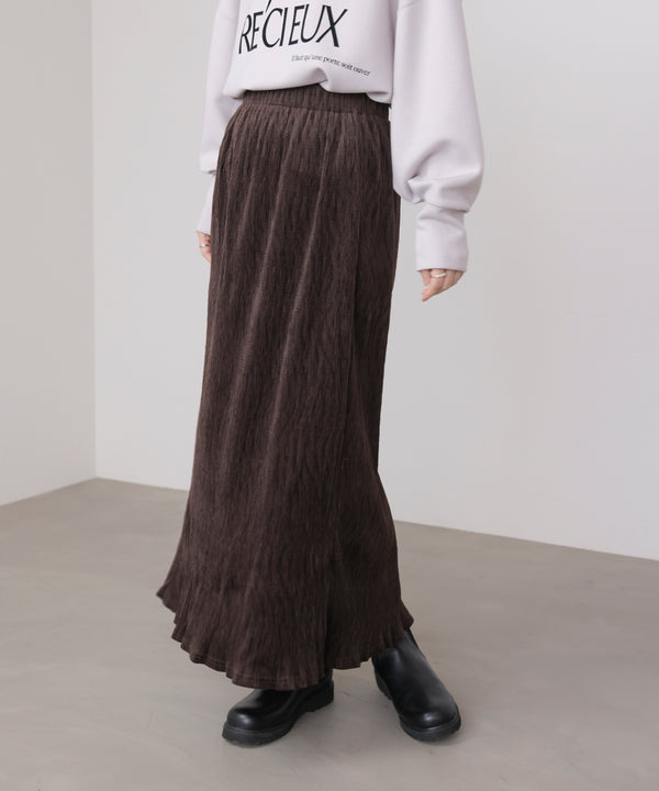 クラッシュベロアナロースカート