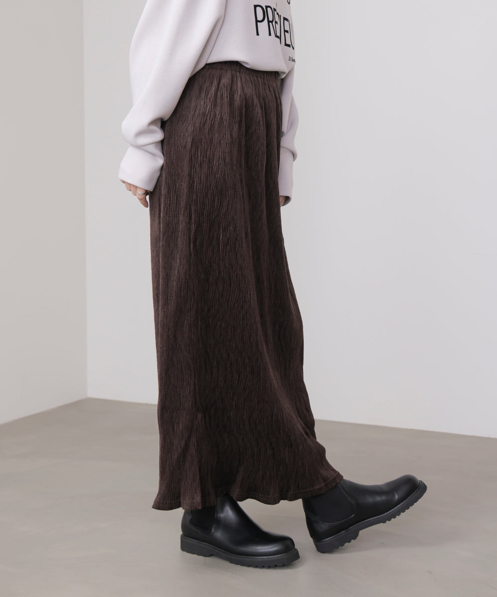 クラッシュベロアナロースカート