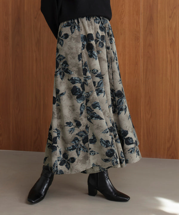 花柄フレアパンツ［12/12発送予定］