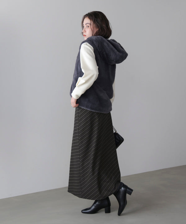 バイアスストライプタイト