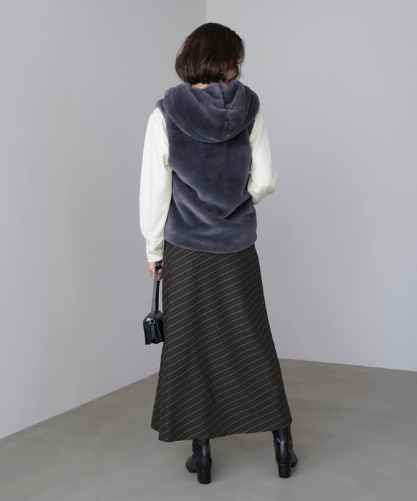 バイアスストライプタイト