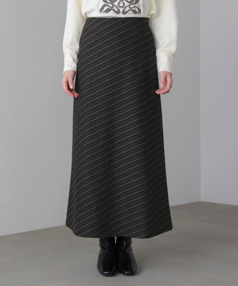 バイアスストライプタイト