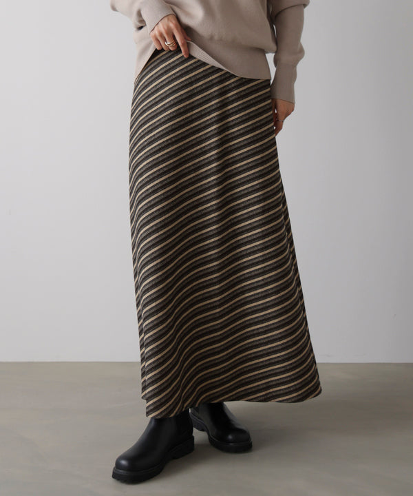 バイアスストライプタイト