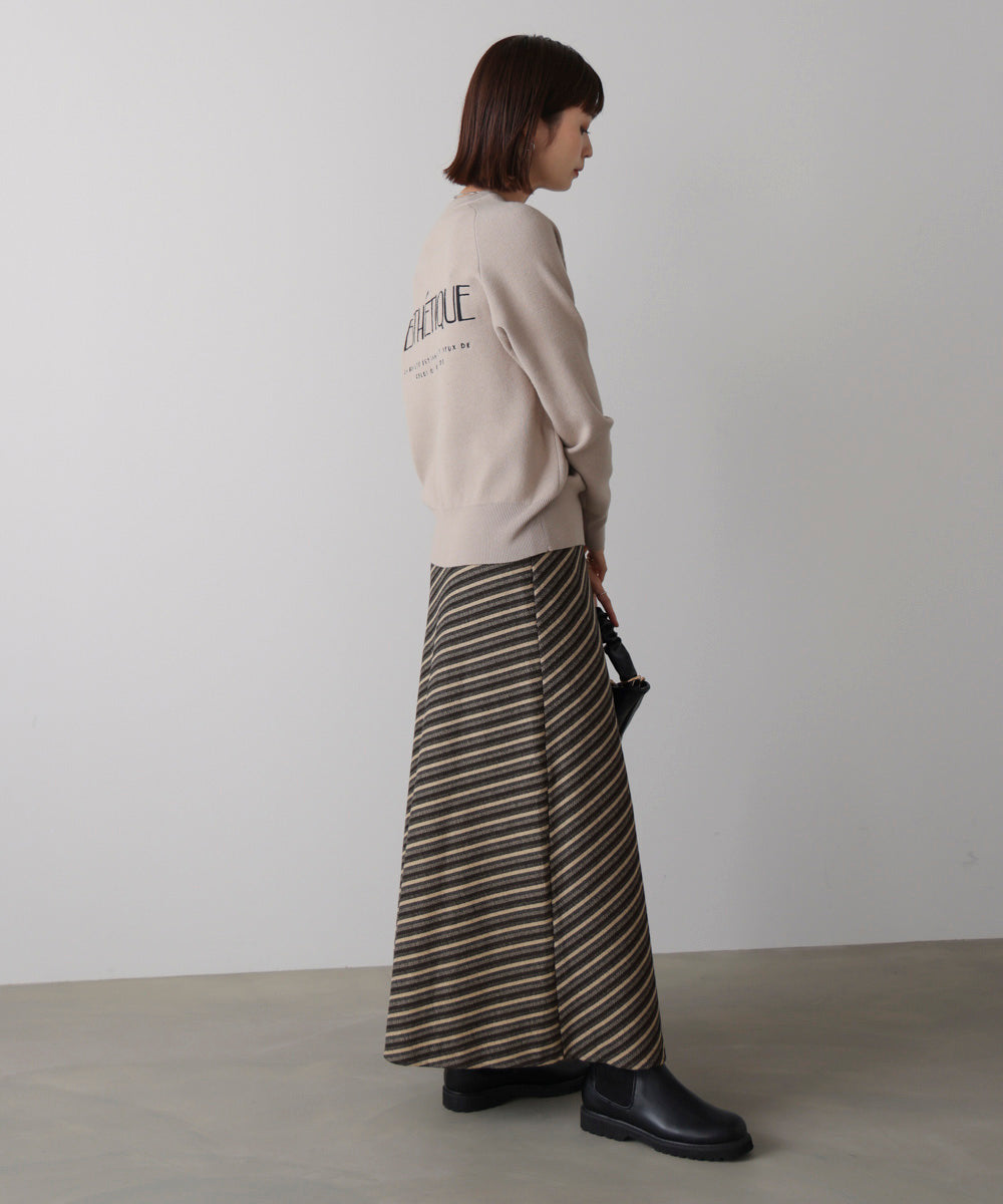 バイアスストライプタイト