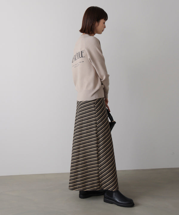 バイアスストライプタイト