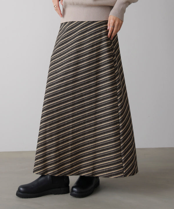 バイアスストライプタイト