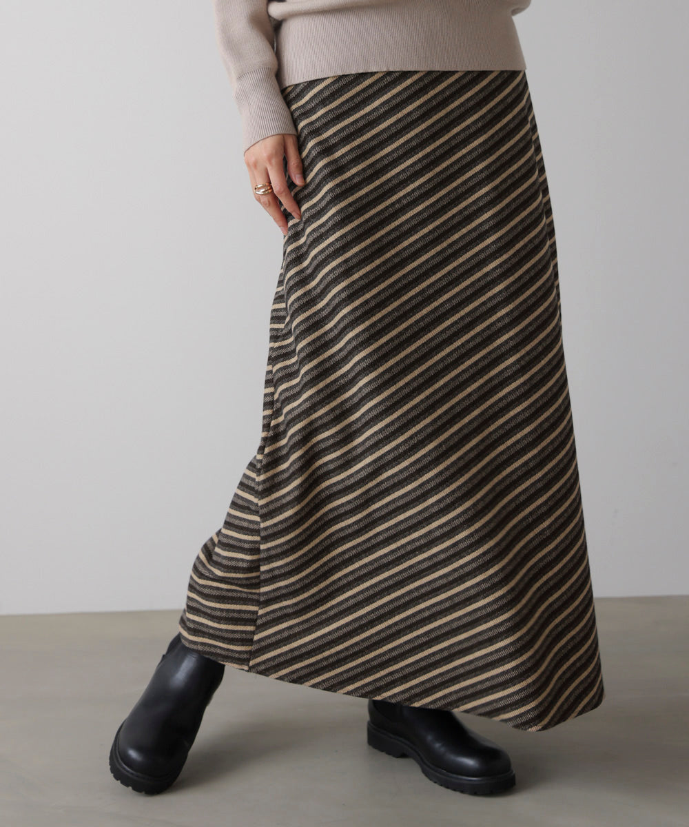 バイアスストライプタイト