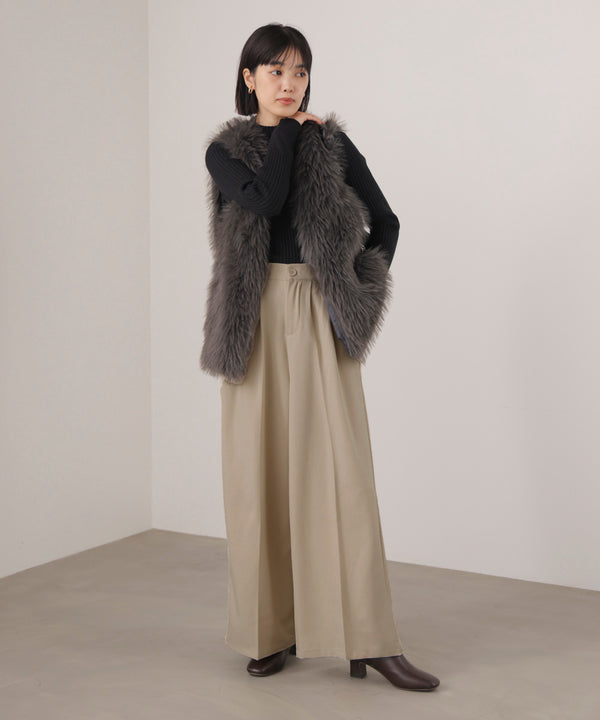 2タックストレートパンツ