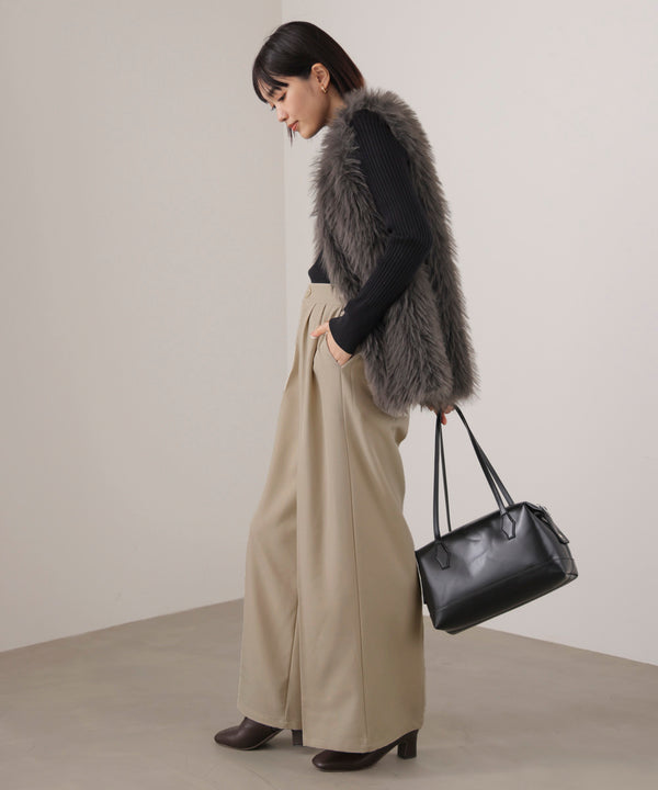 2タックストレートパンツ