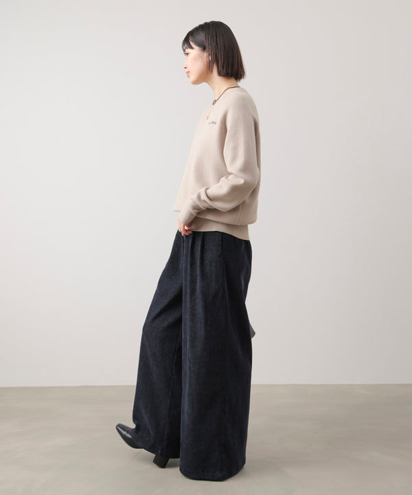 ストレッチベロアライクタックパンツ