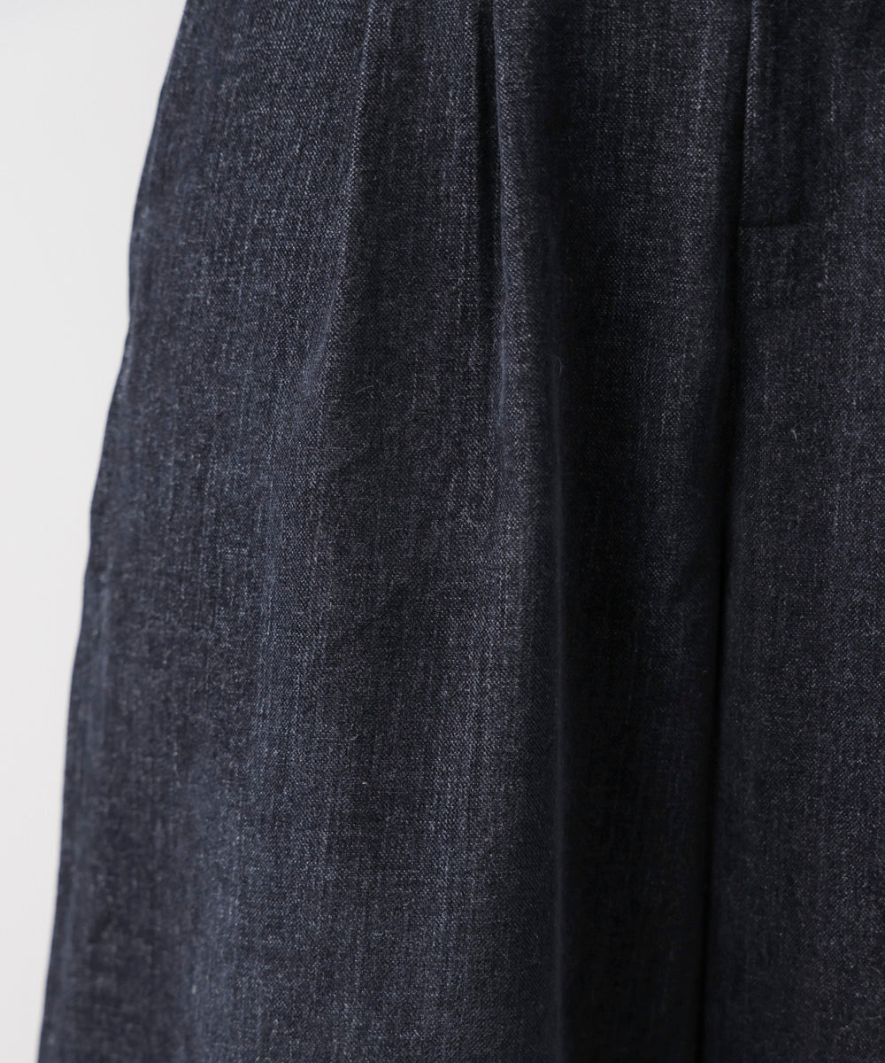 ストレッチベロアライクタックパンツ