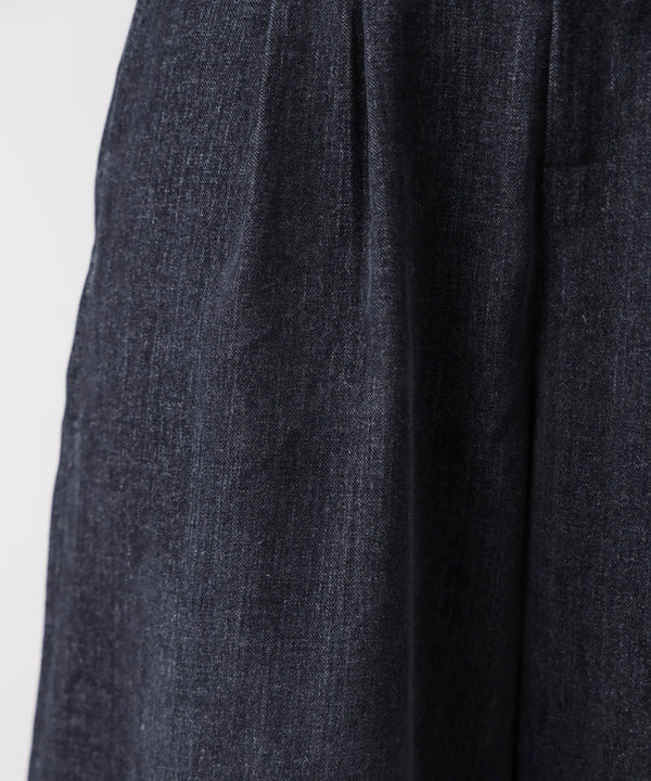 ストレッチベロアライクタックパンツ