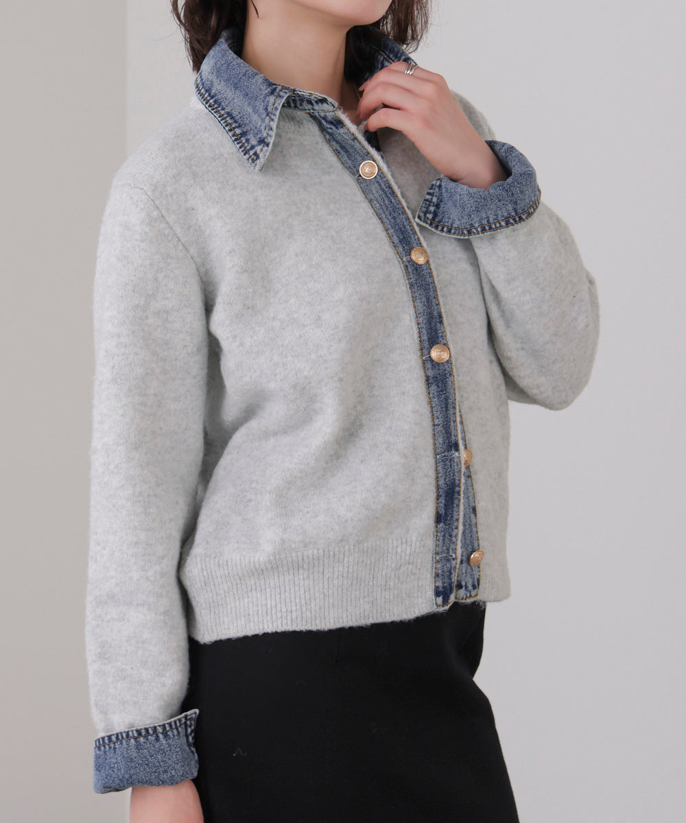 デニムニットドッキングジャケット