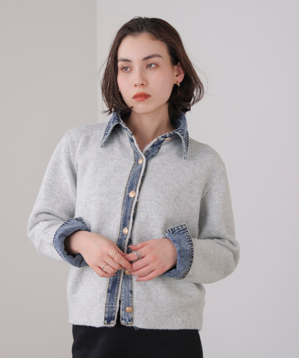デニムニットドッキングジャケット