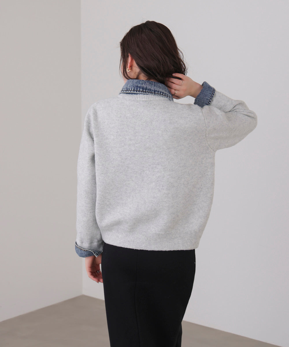 デニムニットドッキングジャケット