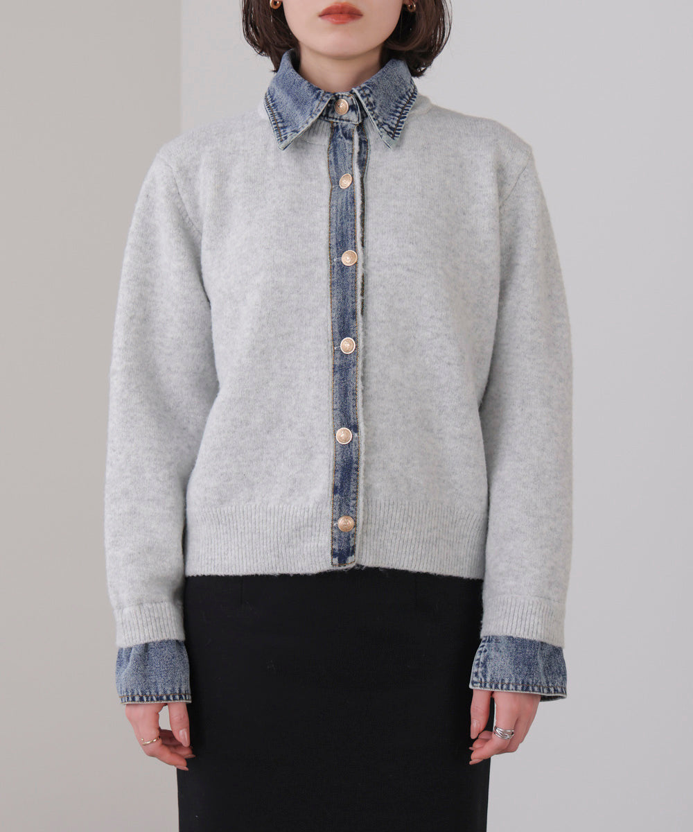 デニムニットドッキングジャケット