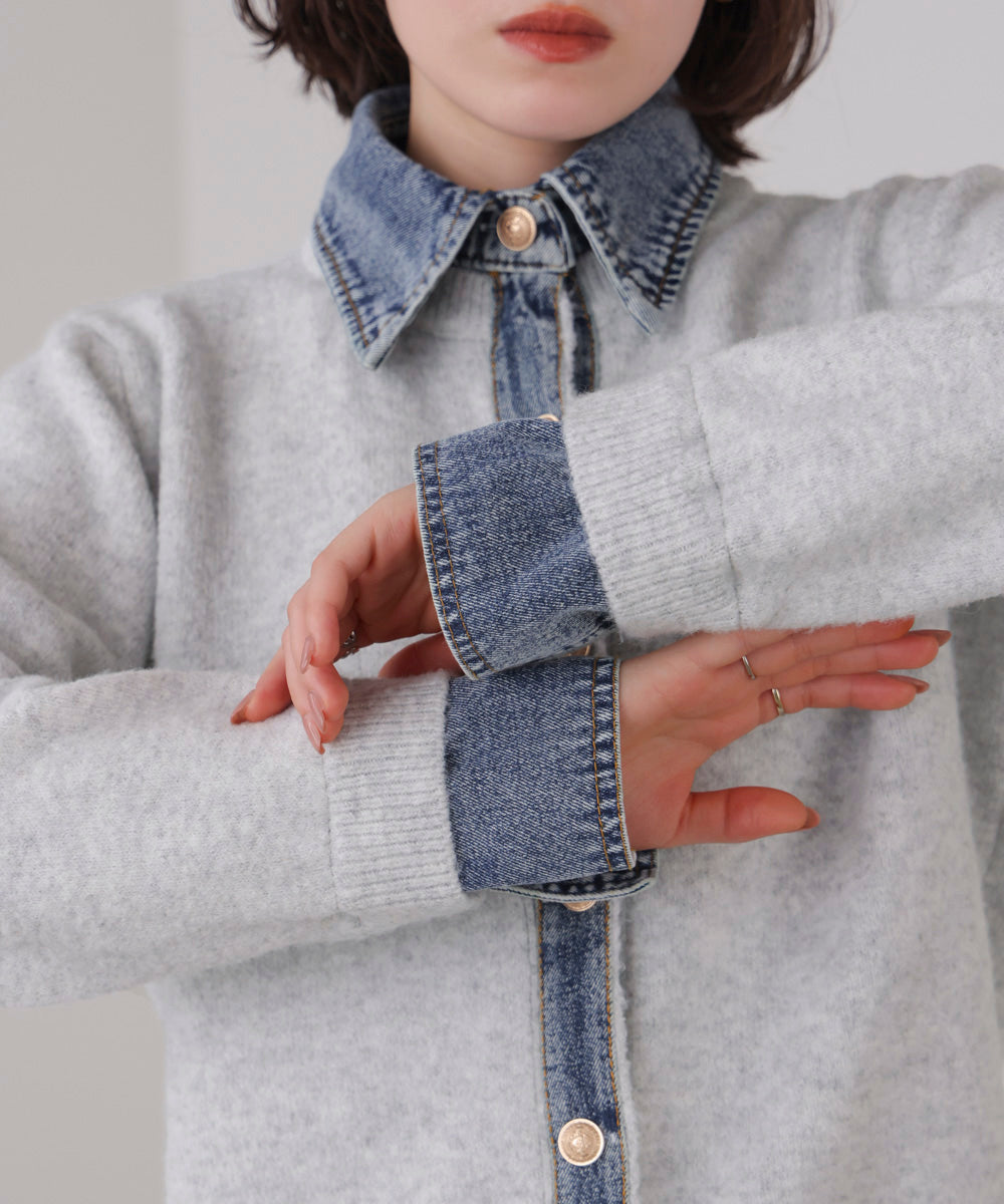 デニムニットドッキングジャケット