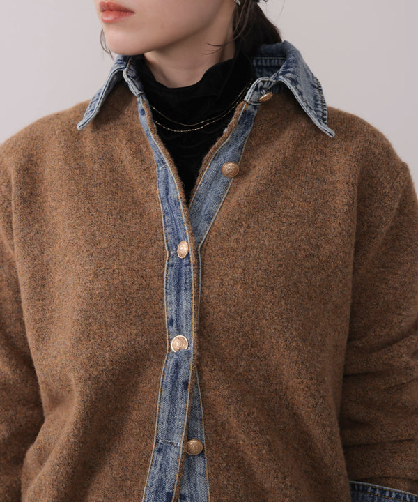 デニムニットドッキングジャケット