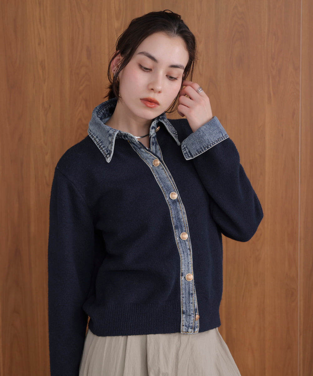 デニムニットドッキングジャケット