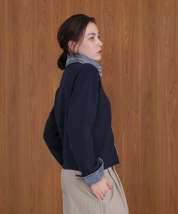 デニムニットドッキングジャケット